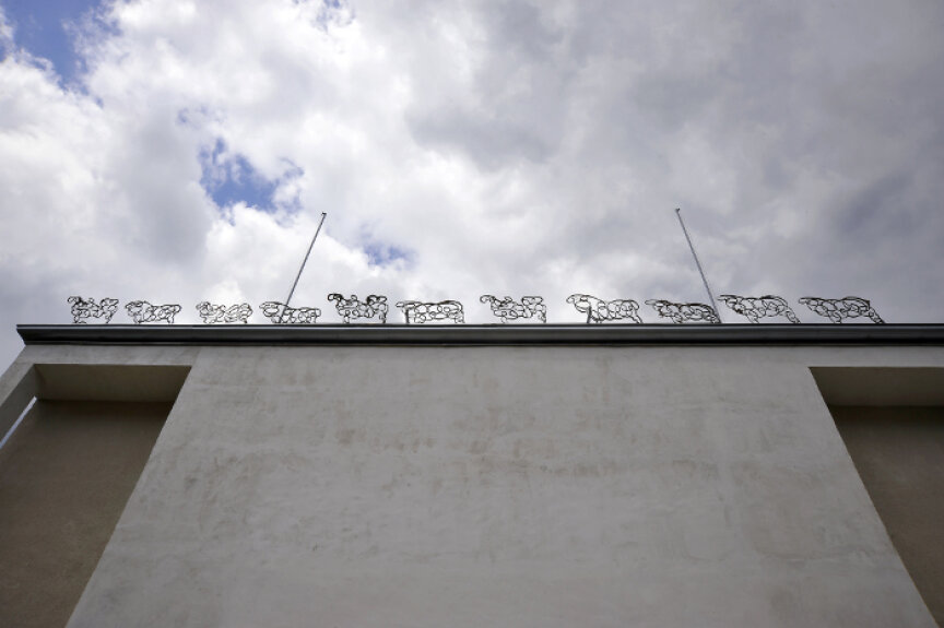 Pavla Kačírková, The Sheep, 2008, iron, The Brno House of Arts